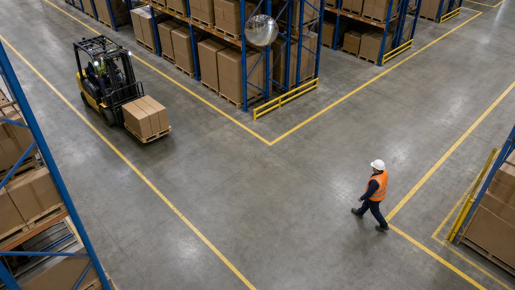 AI-generated warehouse safety scenario